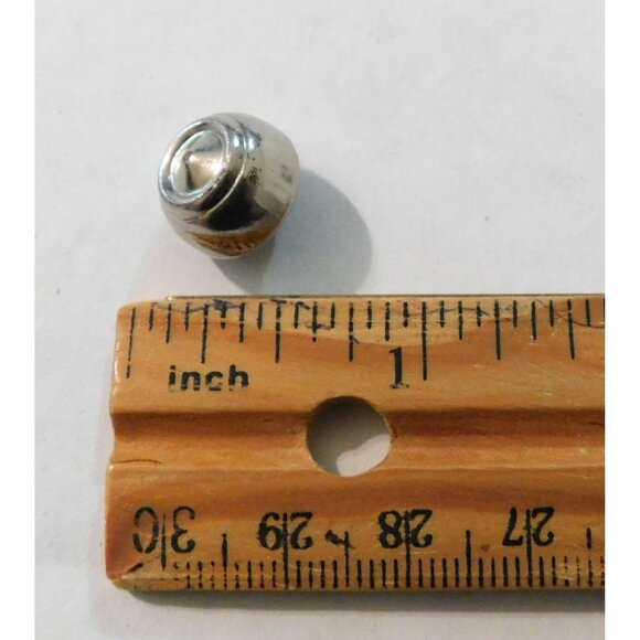 Vintage Metallic Dome Buttons Lot Of 16 Silver Tone 3/8 Inch - Picture 5 of 5